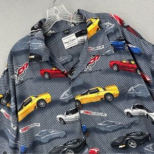 David Carey Originals Corvette Hawaiian Aloha Shirt Mens 3XL Rayon Button Front
